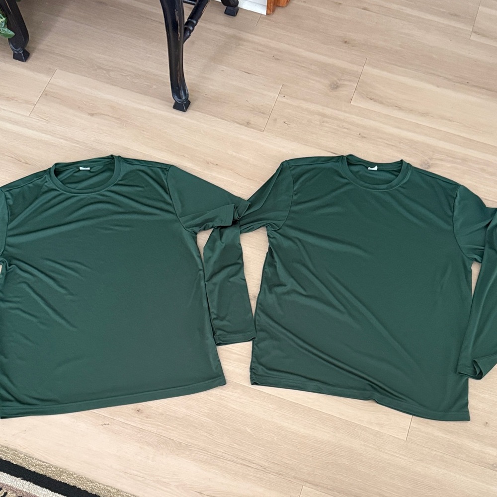 Sport-Tek Forest Green Shirts Bundle (4 short sleeve/3 long sleeve)